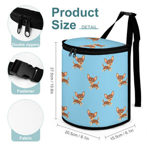 Happy Happy Chocolate Chihuahuas Multipurpose Car Storage Bag - 4 Colors-Car Accessories-Bags, Car Accessories, Chihuahua-3