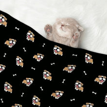 Load image into Gallery viewer, Happy Happy English Bulldog Love Blanket for Dog-Pet Furniture-12