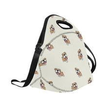 Load image into Gallery viewer, Happy Happy English Bulldog Love Neoprene Lunch Bag-Accessories-Accessories,Bags,Dog Dad Gifts,Dog Mom Gifts,English Bulldog,Lunch Bags-4