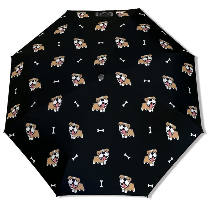Happy Happy English Bulldog Love Umbrella-Daily Accessories-31