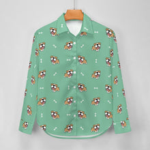 Load image into Gallery viewer, Happy Happy English Bulldog Love Women's Shirt-Apparel-Apparel,Dog Mom Gifts,English Bulldog,Shirt-13