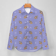 Load image into Gallery viewer, Happy Happy English Bulldog Love Women's Shirt-Apparel-Apparel,Dog Mom Gifts,English Bulldog,Shirt-17