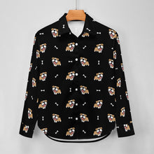 Load image into Gallery viewer, Happy Happy English Bulldog Love Women's Shirt-Apparel-Apparel,Dog Mom Gifts,English Bulldog,Shirt-27