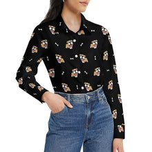 Load image into Gallery viewer, Happy Happy English Bulldog Love Women's Shirt-Apparel-Apparel,Dog Mom Gifts,English Bulldog,Shirt-29