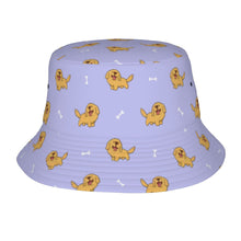 Load image into Gallery viewer, Happy Happy Golden Retriever Bucket Hat-Hats &amp; Caps-Accessories,Dog Dad Gifts,Dog Mom Gifts,Golden Retriever,Hats-Lavender Purple-One Size-9