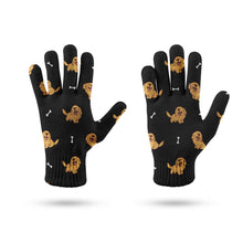 Load image into Gallery viewer, Happy Happy Golden Retriever Touch Screen Gloves-Accessories-Accessories, Dog Dad Gifts, Dog Mom Gifts, Gloves, Golden Retriever-11