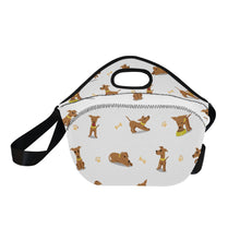 Load image into Gallery viewer, Happy Happy Grayhound Love Neoprene Lunch Bag-5