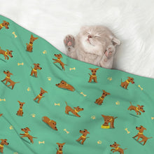 Load image into Gallery viewer, Happy Happy Greyhound Love Blanket for Dog-Pet Furniture-Blankets,Greyhound,Home Decor-8