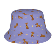 Load image into Gallery viewer, Happy Happy Greyhound Love Bucket Hat-Hats &amp; Caps-Lavender Purple-One Size-17