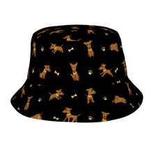 Load image into Gallery viewer, Happy Happy Greyhound Love Bucket Hat-Hats &amp; Caps-Midnight Black-One Size-9