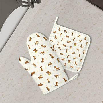 Happy Happy Greyhound Love Oven Mitts And Pot Holder Set 7 360x