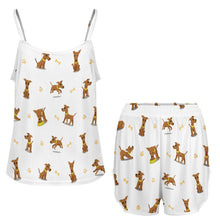 Load image into Gallery viewer, Happy Happy Greyhound Love Women's Cami and Shorts Pajama Set-10