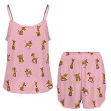 Load image into Gallery viewer, Happy Happy Greyhound Love Women's Cami and Shorts Pajama Set-14