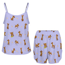 Load image into Gallery viewer, Happy Happy Greyhound Love Women's Cami and Shorts Pajama Set-18