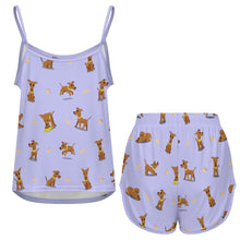 Load image into Gallery viewer, Happy Happy Greyhound Love Women's Cami and Shorts Pajama Set-19