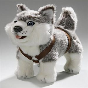 Happy Happy Husky Stuffed Animal Plush Toy-Stuffed Animals-Home Decor, Siberian Husky, Stuffed Animal-4