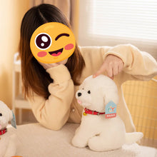 Load image into Gallery viewer, Happy Happy Red Collar Bichon Frise Stuffed Animal Plush Toys-Stuffed Animals-Bichon Frise,Dog Memorial Gifts,Stuffed Animal-6