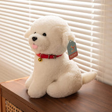 Load image into Gallery viewer, Happy Happy Red Collar Bichon Frise Stuffed Animal Plush Toys-6