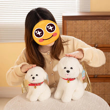 Load image into Gallery viewer, Happy Happy Red Collar Bichon Frise Stuffed Animal Plush Toys-Stuffed Animals-Bichon Frise,Dog Memorial Gifts,Stuffed Animal-1