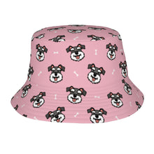 Load image into Gallery viewer, Happy Happy Schauzer Love Bucket Hat-Hats &amp; Caps-Light Pink-One Size-33