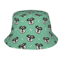 Load image into Gallery viewer, Happy Happy Schauzer Love Bucket Hat-Hats &amp; Caps-Mint Green-One Size-1