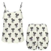 Load image into Gallery viewer, Happy Happy Schauzer Love Women's Cami and Shorts Pajama Set-10