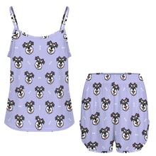 Load image into Gallery viewer, Happy Happy Schauzer Love Women's Cami and Shorts Pajama Set-6
