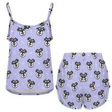 Load image into Gallery viewer, Happy Happy Schauzer Love Women's Cami and Shorts Pajama Set-7