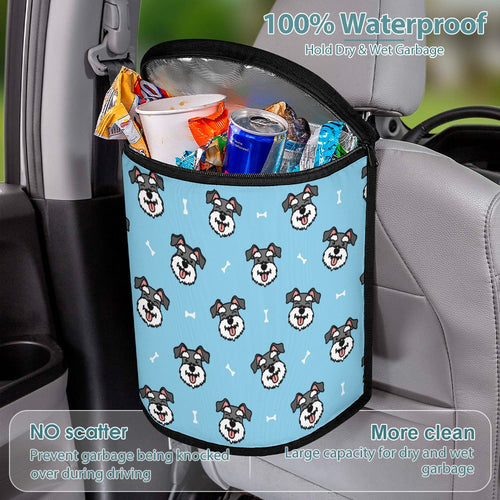 Happy Happy Schnauzer Love Multipurpose Car Storage Bag-13