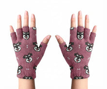 Load image into Gallery viewer, Happy Happy Schnauzer Love Gloves-Accessories-Accessories,Dog Dad Gifts,Dog Mom Gifts,Gloves,Schnauzer-3