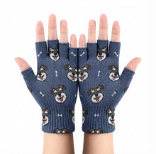 Load image into Gallery viewer, Happy Happy Schnauzer Love Gloves-Accessories-Accessories,Dog Dad Gifts,Dog Mom Gifts,Gloves,Schnauzer-4