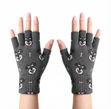 Load image into Gallery viewer, Happy Happy Schnauzer Love Gloves-Accessories-Accessories,Dog Dad Gifts,Dog Mom Gifts,Gloves,Schnauzer-1