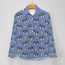 Load image into Gallery viewer, Happy Happy Schnauzer Love Women's Shirt-Apparel-Apparel,Dog Mom Gifts,Schnauzer,Shirt-13