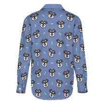 Load image into Gallery viewer, Happy Happy Schnauzer Love Women's Shirt-Apparel-Apparel,Dog Mom Gifts,Schnauzer,Shirt-15