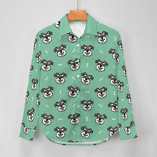 Load image into Gallery viewer, Happy Happy Schnauzer Love Women's Shirt-Apparel-Apparel,Dog Mom Gifts,Schnauzer,Shirt-16