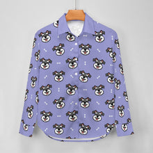 Load image into Gallery viewer, Happy Happy Schnauzer Love Women's Shirt-Apparel-Apparel,Dog Mom Gifts,Schnauzer,Shirt-19