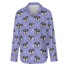 Load image into Gallery viewer, Happy Happy Schnauzer Love Women's Shirt-Apparel-Apparel,Dog Mom Gifts,Schnauzer,Shirt-Lavender Purple-S-20