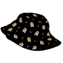 Load image into Gallery viewer, Happy Happy Shiba Love Bucket Hat-Hats &amp; Caps-Accessories,Dog Dad Gifts,Dog Mom Gifts,Hats,Shiba Inu-26