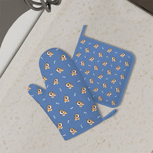 Load image into Gallery viewer, Happy Happy Shiba Love Oven Mitts and Pot Holder Set-Kitchen Decor-Accessories,Dog Mom Gifts,Shiba Inu-2