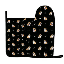 Load image into Gallery viewer, Happy Happy Shiba Love Oven Mitts and Pot Holder Set-Kitchen Decor-Accessories,Dog Mom Gifts,Shiba Inu-5