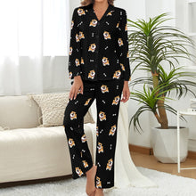 Load image into Gallery viewer, Happy Happy Shiba Love Pajamas Set for Women-34