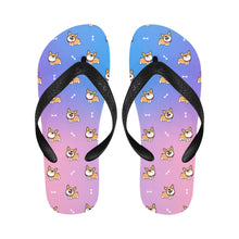 Load image into Gallery viewer, Happy Happy Shiba Love Unisex Slippers - 7 Gradients-Footwear-Accessories,Dog Dad Gifts,Dog Mom Gifts,Shiba Inu,Slippers-2