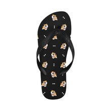 Load image into Gallery viewer, Happy Happy Shiba Love Unisex Slippers - 9 Colors-Footwear-Accessories,Dog Dad Gifts,Dog Mom Gifts,Shiba Inu,Slippers-Black-S-25