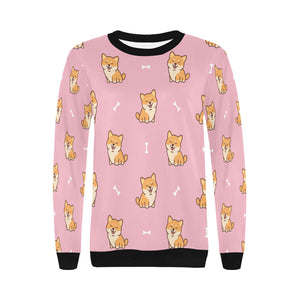 Happy Happy Shiba Love Women's Sweatshirt-Apparel-Apparel, Shiba Inu, Sweatshirt-4