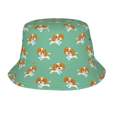 Happy Happy Shih Tzu Love Bucket Hat Mint Green One Size 360x