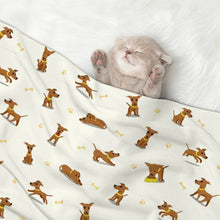 Load image into Gallery viewer, Happy Happy Whippet Love Blanket for Dog-Pet Furniture-Blankets,Home Decor,Whippet-20