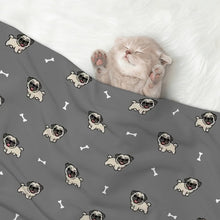 Load image into Gallery viewer, Happy Pug Playtime Blanket for Dog-Pet Furniture-16
