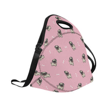 Load image into Gallery viewer, Happy Pug Playtime Neoprene Lunch Bag-Accessories-Accessories,Bags,Dog Dad Gifts,Dog Mom Gifts,Lunch Bags,Pug-9