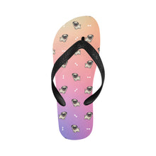 Load image into Gallery viewer, Happy Pug Playtime Unisex Slippers - 9 Colors-Footwear-Accessories,Dog Dad Gifts,Dog Mom Gifts,Pug,Slippers-CornflowerBlue15-S-12