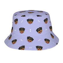 Load image into Gallery viewer, Happy Rottweiler Delight Bucket Hat-Hats &amp; Caps-Lavender Purple-One Size-9